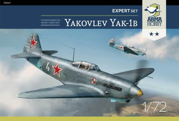 Plastic Kits ARMA HOBBY  1/72  Scale - Yakovlev Yak -1B Expert Set Plastic Model Kit