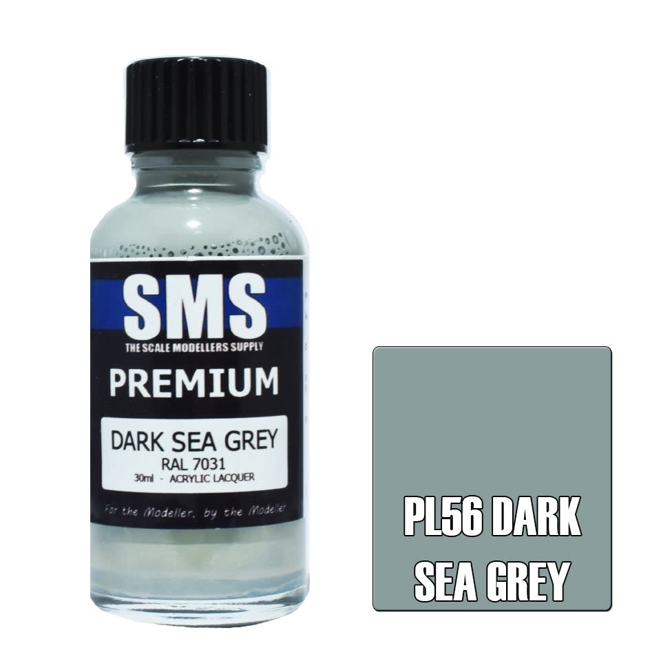 Paint SMS Premium Acrylic Lacquer DARK SEA GREY RAL7031 1 30ml