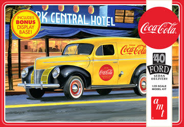 Plastic Kits AMT  1/25 Scale -  1940 Ford Sedan Delivery (Coca-Cola) Plastic Model Kit