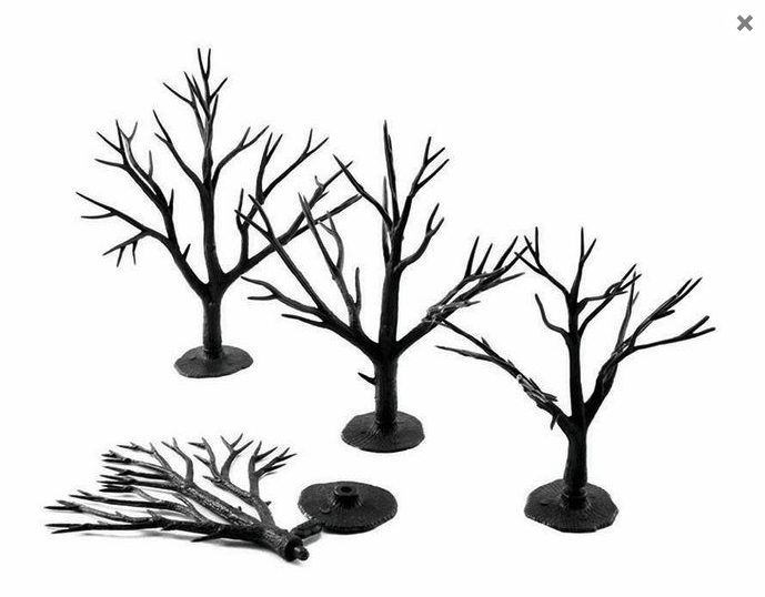 Plastic Kits WOODLAND SCENICS 3in - 5in Tree Armatures