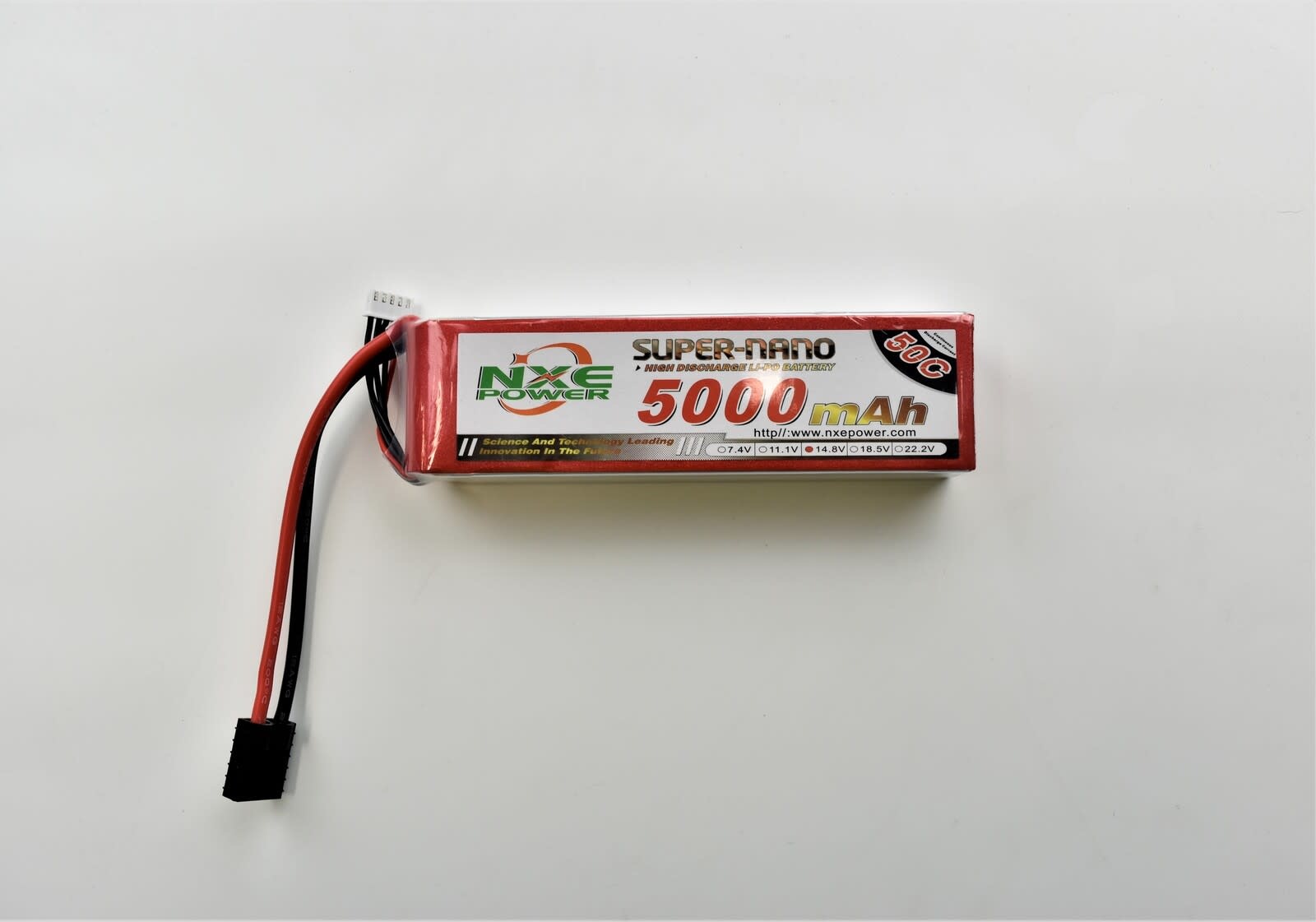Battery LiPo NXE 5000mah 50C 4S soft Case 30.5*44*155 Traxxas Maxx compatible 14.8V