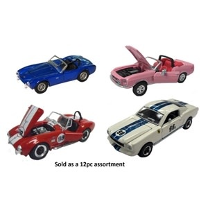 Diecast DDA Diecast 1:64 Scale - Shelby 4 Styles #98B White GT350-1962 Blue Cobra-#98 427 Cobra Red-1968 GT500 Pink