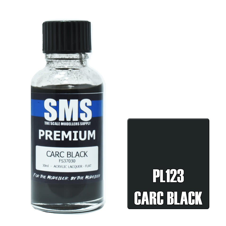 Paint SMS Premium Acrylic Lacquer  CARC BLACK FS37030 30ml