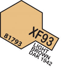 Plastic Kits TAMIYA Mini XF-93 Light Brown Dak 1942