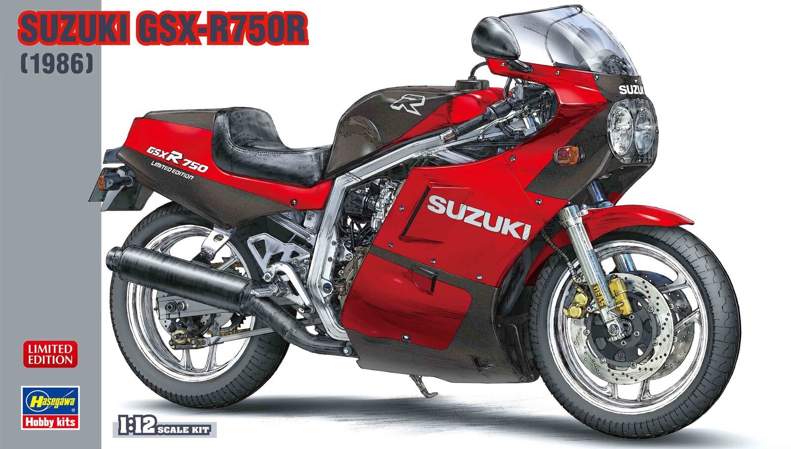 Plastic Kits Hasegawa Motorcycles  1/12 Scale - Suzuki GSX-R750R