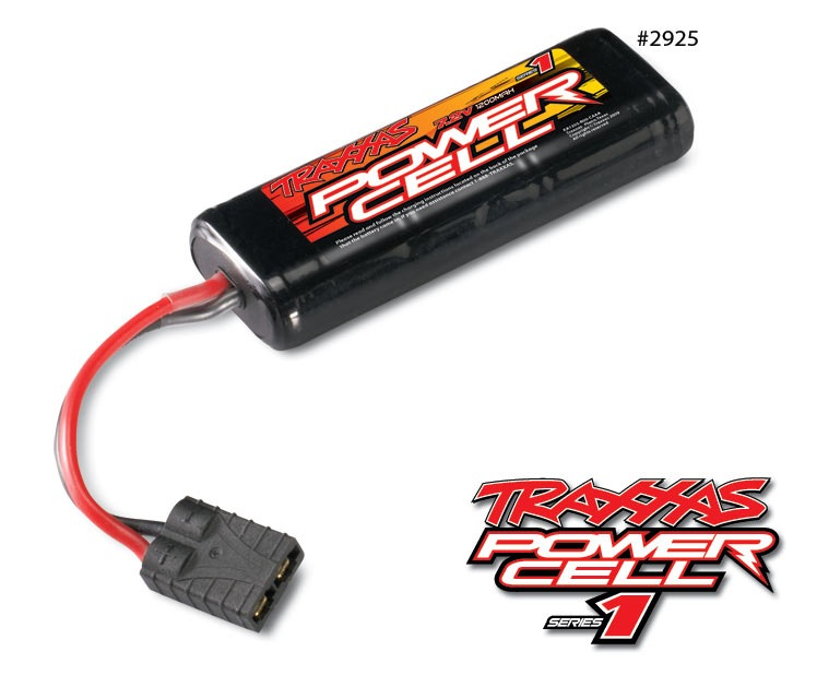 Battery NiMh TRAXXAS Battery, Series 1 Power Cell, 1200mAh (NiMH, 6-C flat, 7.2V, 2/3A) suit 1/16 Scale