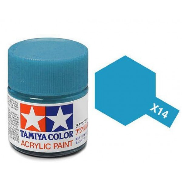 Paint Tamiya Color Mini Acrylic Paint (Gloss)  X-14 Sky Blue