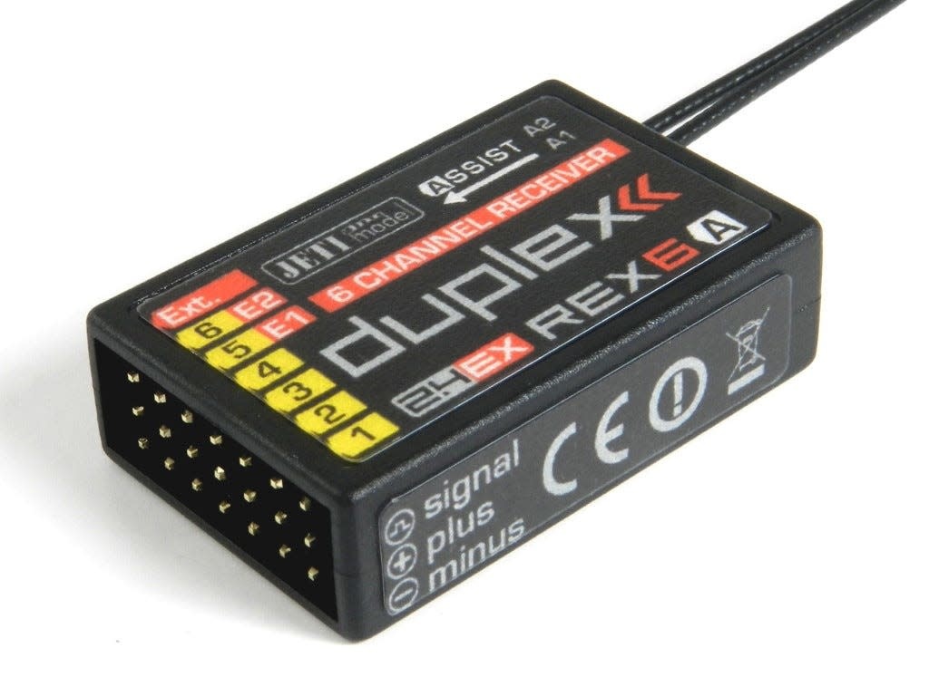 Receiver Jeti Duplex REX6 Assist 6 Channel Full Range Receiver