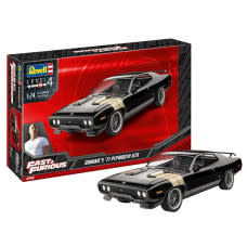 Plastic Kits REVELL  Fast & Furious Dominic's 1971 Plymouth GTX - 1:24 Scale   (includes paint,glue & brush)
