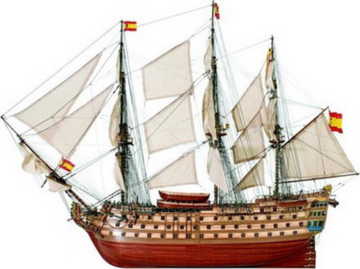 Wooden Kits ARTESANIA 1/84 Scale - Santa Ana Wooden Ship Model