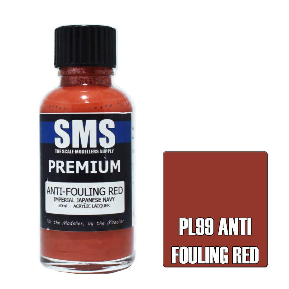 Paint SMS Premium Acrylic Lacquer ANTI FOULING RED 30ml