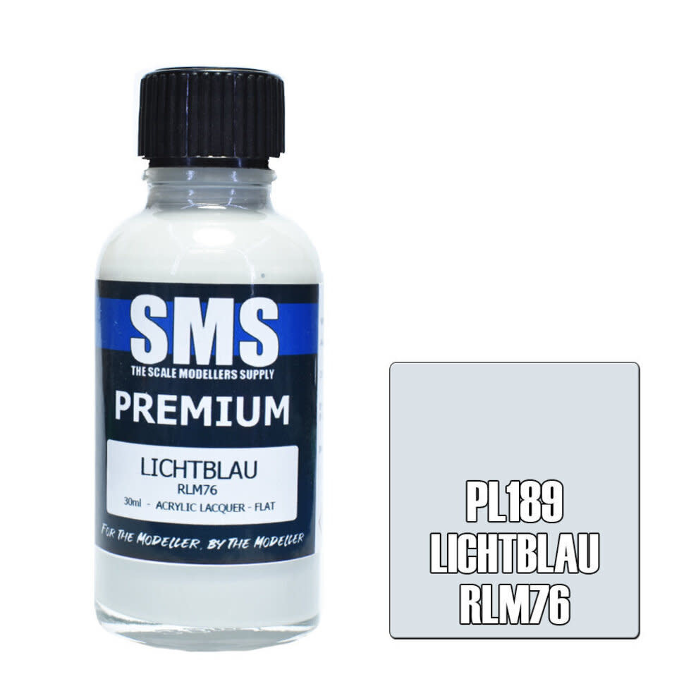Paint SMS Premium Acrylic Lacquer LICHTBLAU RLM76 30ml