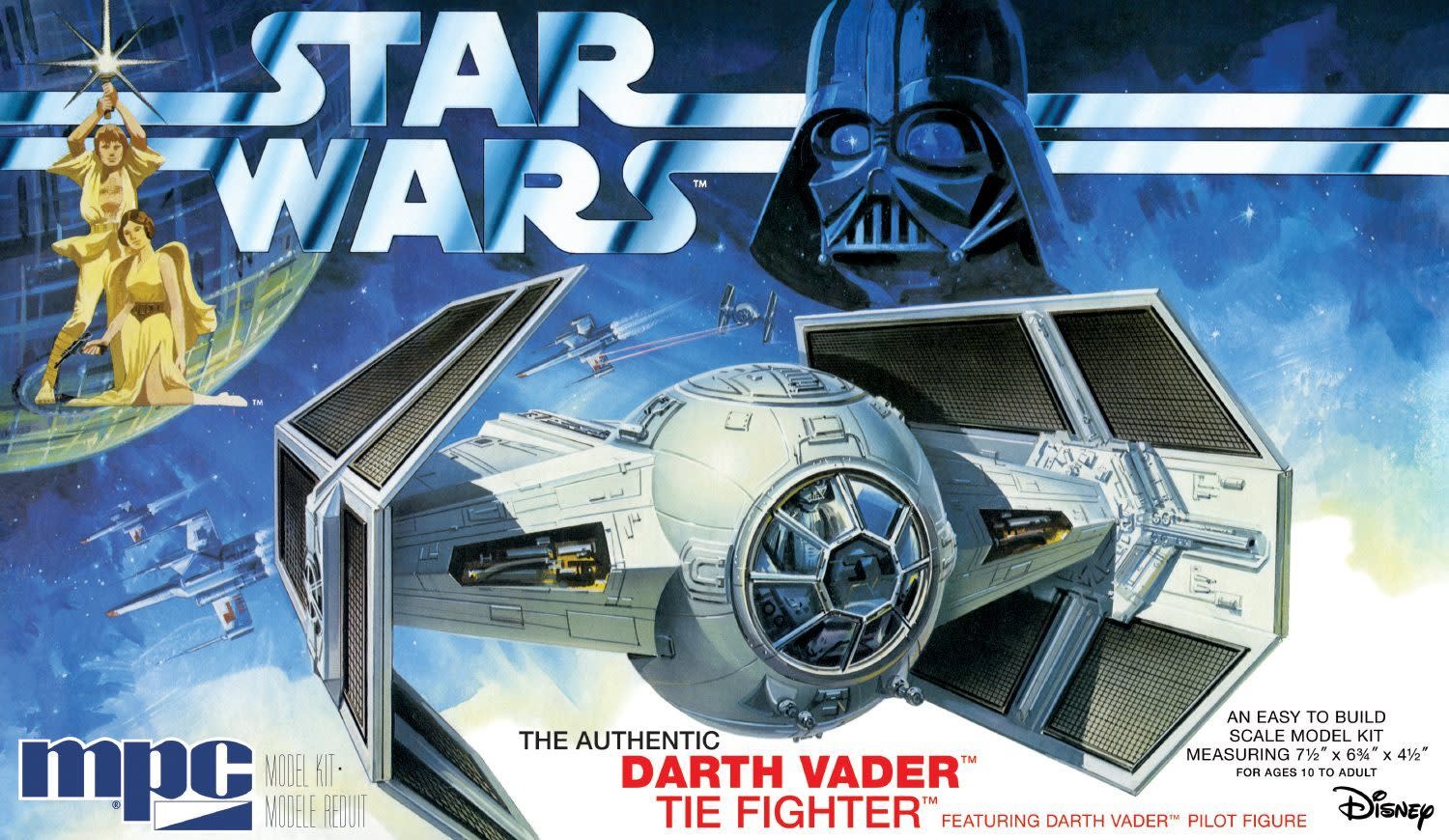 Plastic Kits MPC  1/32 Scale - Star Wars: A New Hope Darth Vader Tie Fighter Plastic Model Kit