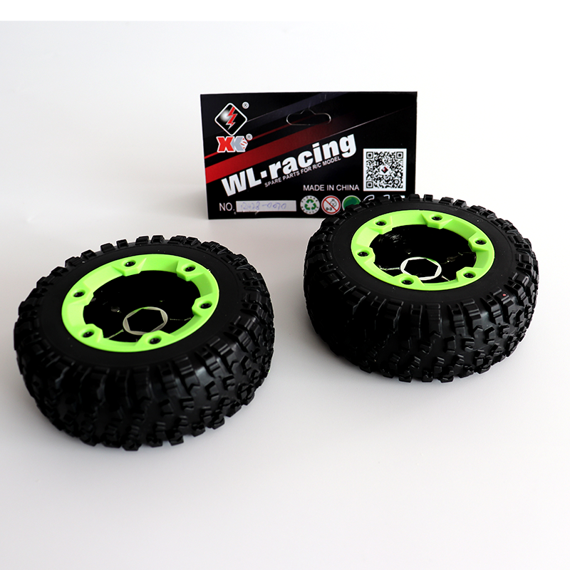 Wheels WL TOYS Rim and Tyre suit WL12428 1/12 Green Rock Racer