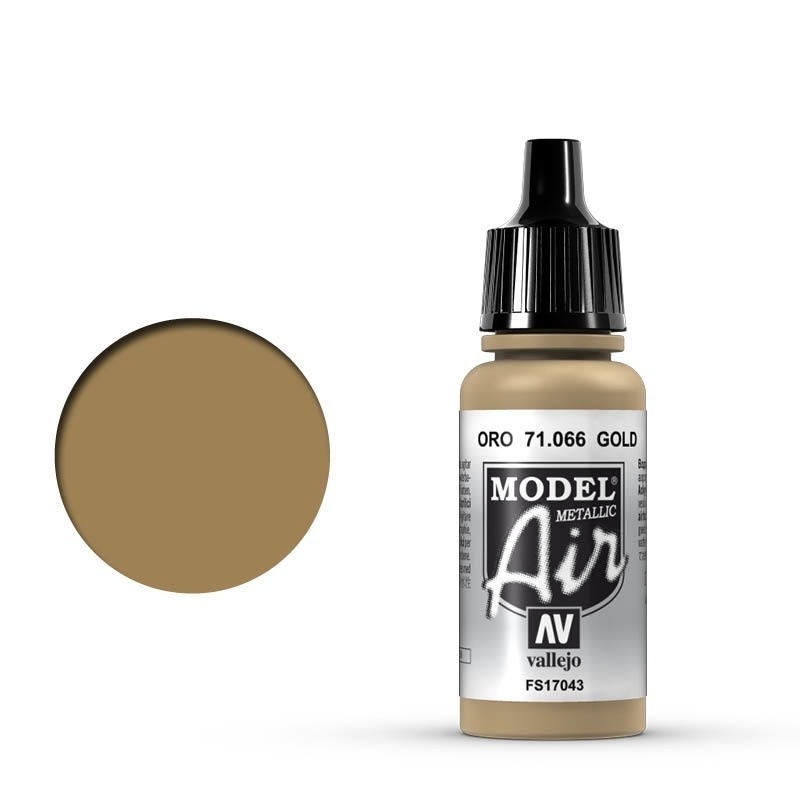 Plastic Kits VALLEJO Model Air Gold 17 ML Acrylic Airbrush Paint
