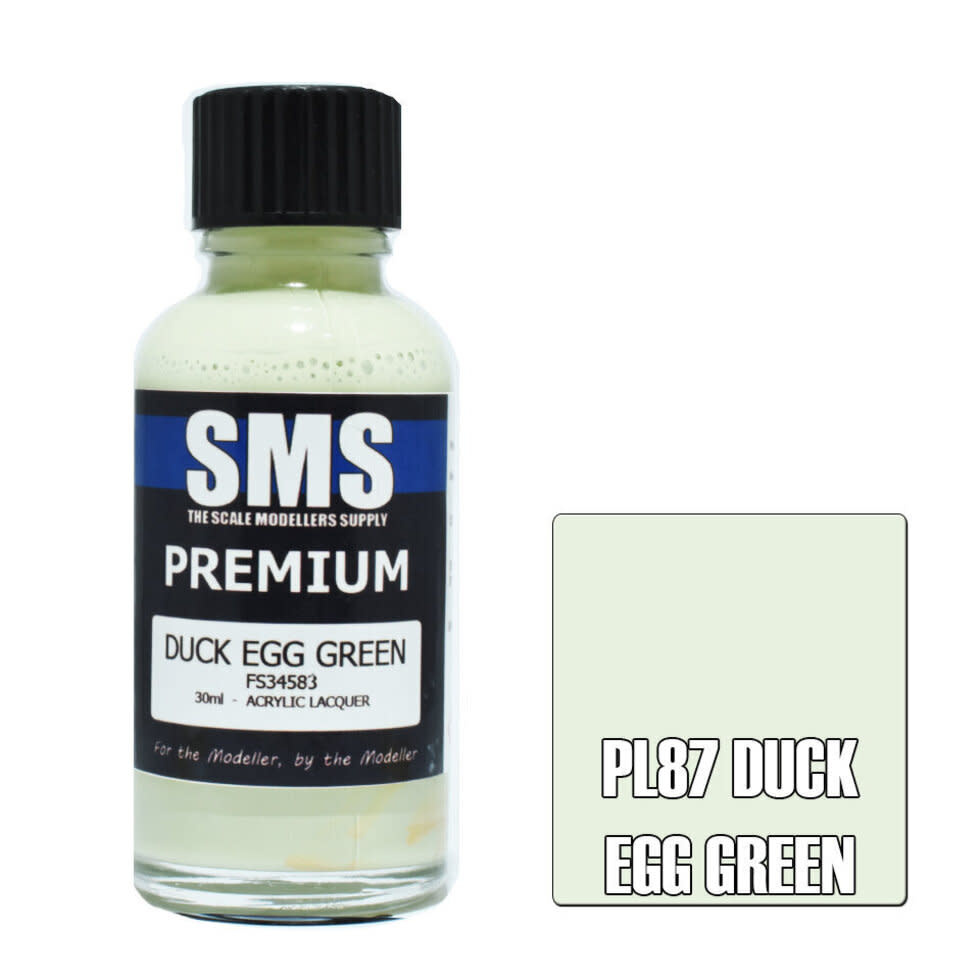 Paint SMS Premium Acrylic Lacquer DUCK EGG GREEN FS34583 30ml