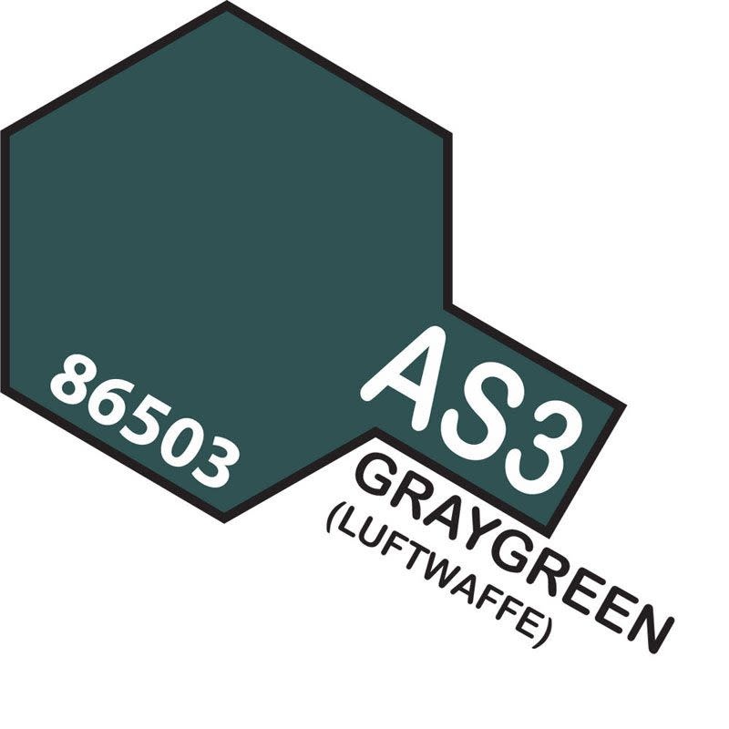 Plastic Kits TAMIYA AS-3 Gray Green (Luftwaffe) (Aircraft) Spray Can
