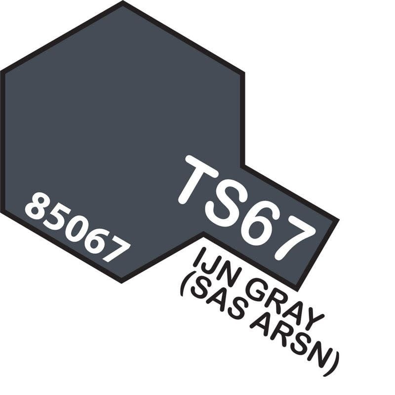 Paint TAMIYA Color Spray for Plastics TS-67 IJN Gray (SAS ARSN) 100ml Spray Can