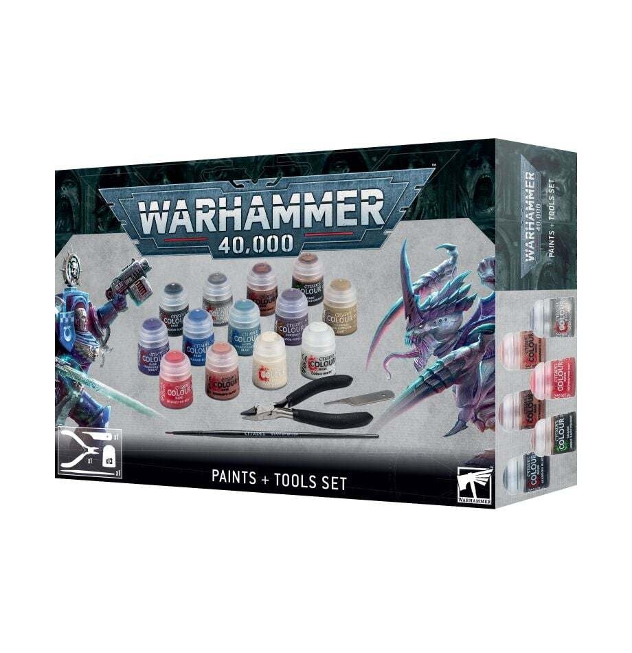 Toys GW Warhammer 40,000 Paints + Tools Set