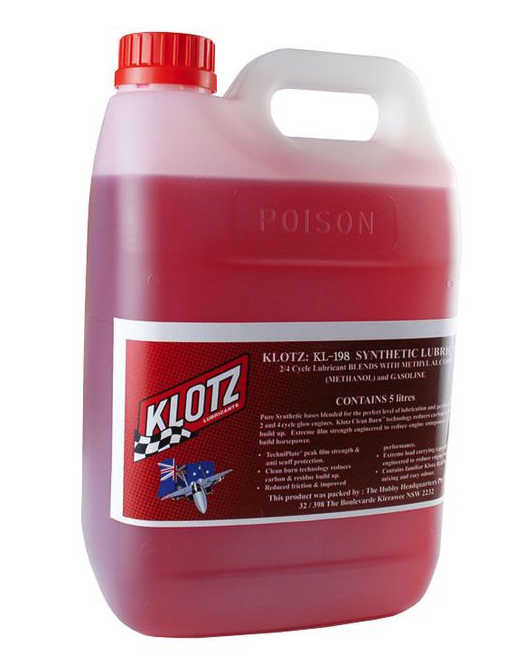 Fuel OIl Klotz Oil KL198 Heli Glow Synthetic 5L