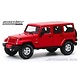 Diecast GREENLIGHT  1:43 Scale - Firecracker Red 2017 Jeep Wrangler Unlimited Sahara