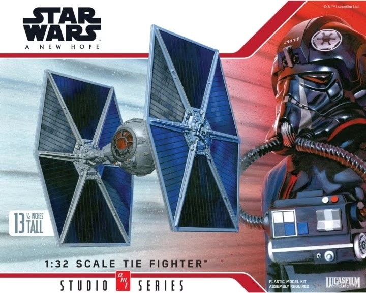 Plastic Kits AMT  1/32 Scale - Star Wars: A New Hope Tie Fighter Plastic  Model Kit