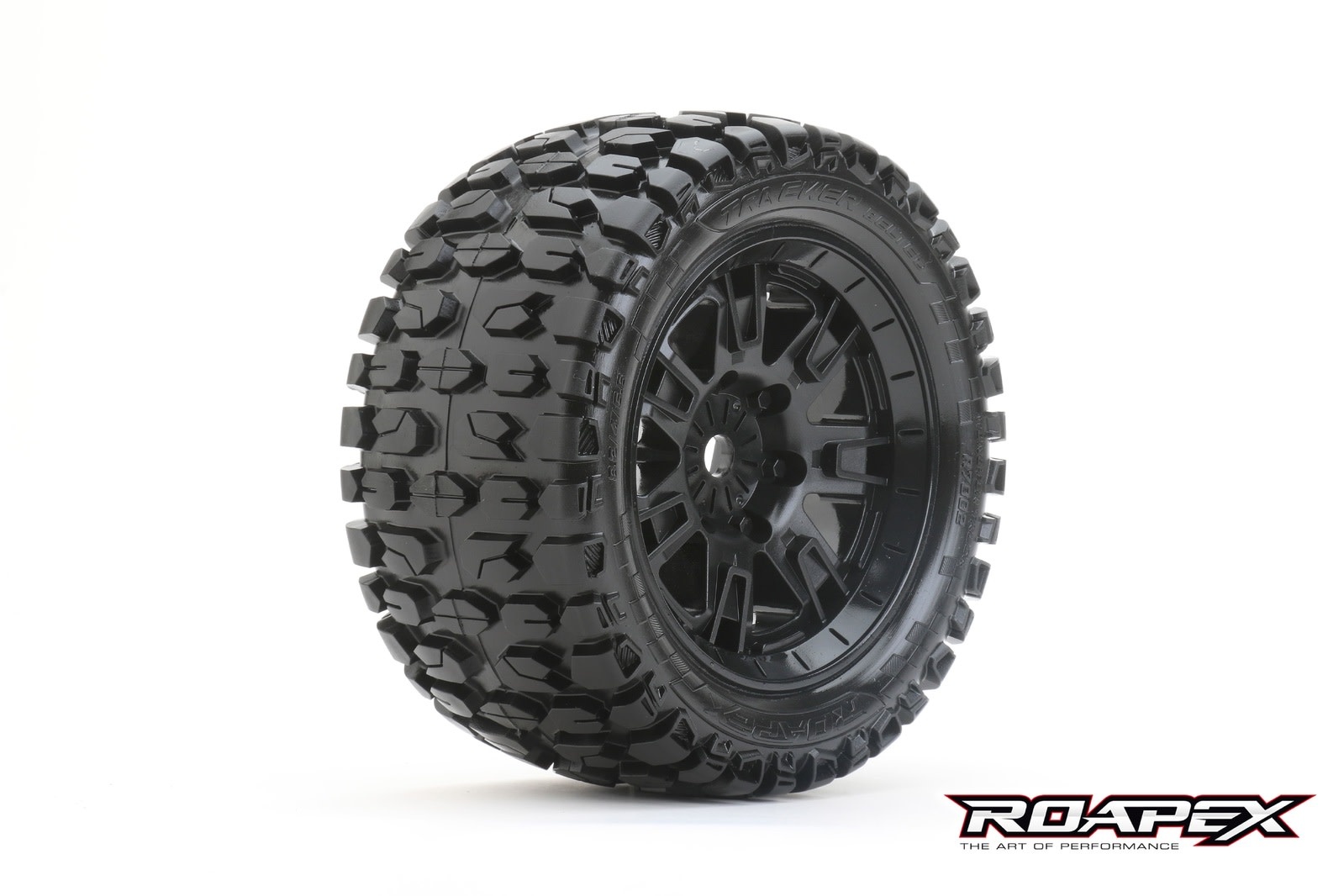 Parts ROAPEX TYRES Tracker Belted Traxxas X-Maxx MT Truck Tire Black Wheel With 24mm Hex Mounted (Pkt 2)