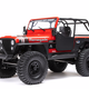Cars Elect RTR Axial SCX10 III Jeep CJ-7 4WD Rock Crawler RTR, Red,