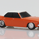 Diecast DDA (w) OZ Wheels 1/64 - Holden HQ Sedan  - Orange