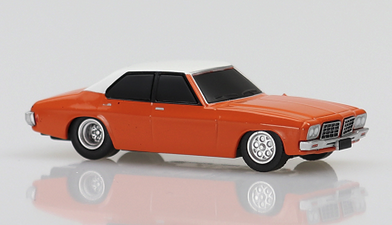 Diecast DDA (w) OZ Wheels 1/64 - Holden HQ Sedan  - Orange