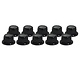 Accesories Hobby Details Flange Nylon Lock Nut M4 Regular CW Black (10)