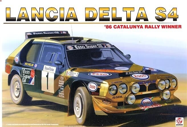 Plastic Kits Beemax 1/24 Scale - Lancia Delta S4 '86 Catalonia Rally Winner  Plastic Model Kit