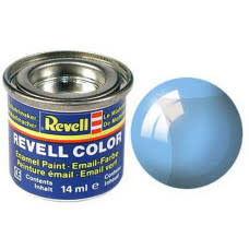 Plastic Kits REVELL Blue Clear Enamel Paint 14ml