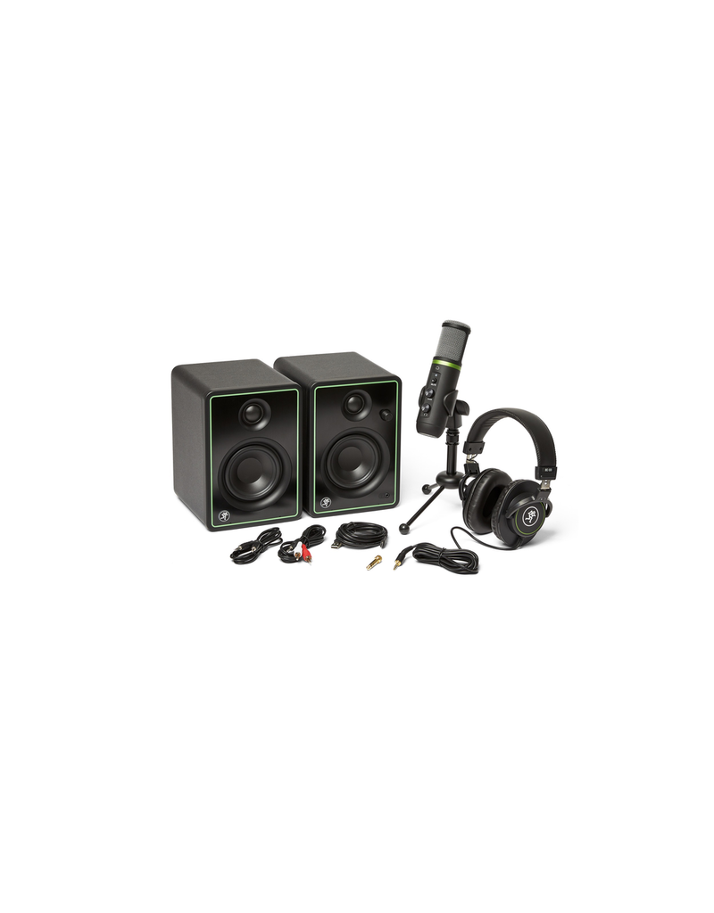 Mackie CREATOR  Bundle Includes:  Studio monitors, USB condenser microphone, and headphones