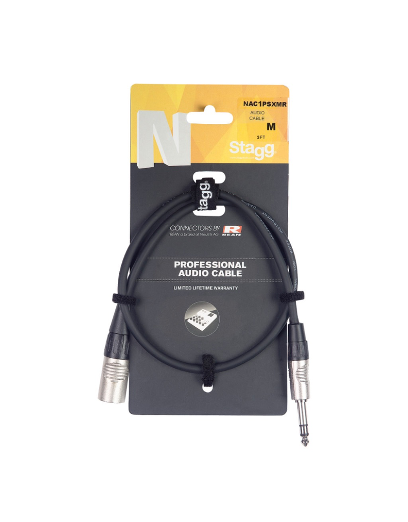 Stagg N series Audio Cable, Jack/XLR, 1 m (3')