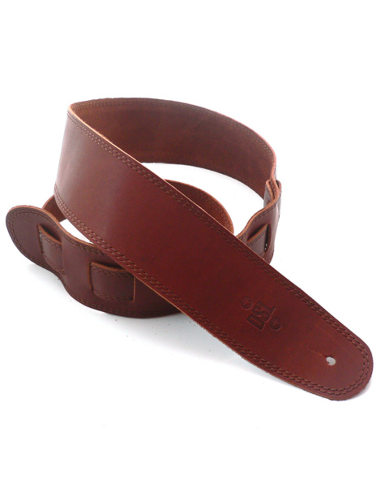 DSL 2.5" Tan with Brown Stitch Classic Single Ply Strap