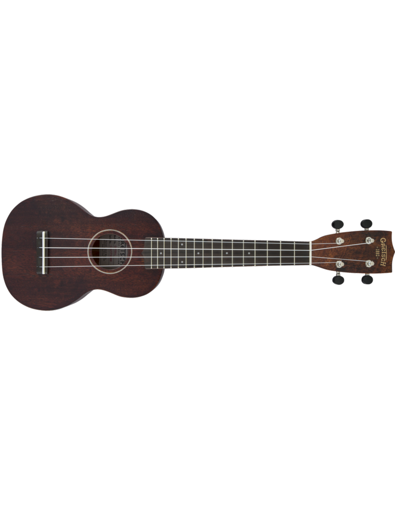 Gretsch G9100-L Soprano Long-Neck Ukulele with Gig Bag, Ovangkol Fingerboard, Vintage Mahogany Stain