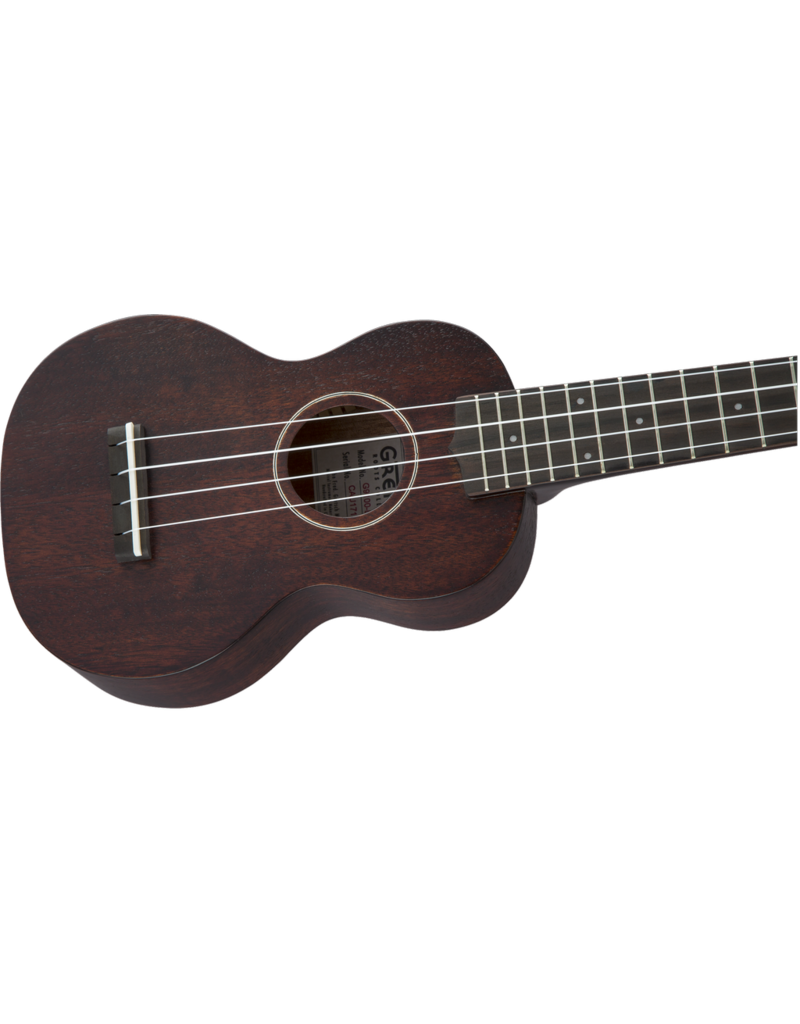 Gretsch G9100-L Soprano Long-Neck Ukulele with Gig Bag, Ovangkol Fingerboard, Vintage Mahogany Stain
