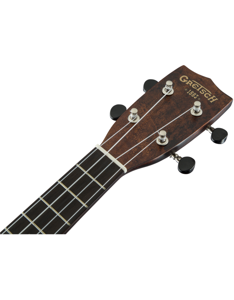 Gretsch G9100-L Soprano Long-Neck Ukulele with Gig Bag, Ovangkol Fingerboard, Vintage Mahogany Stain