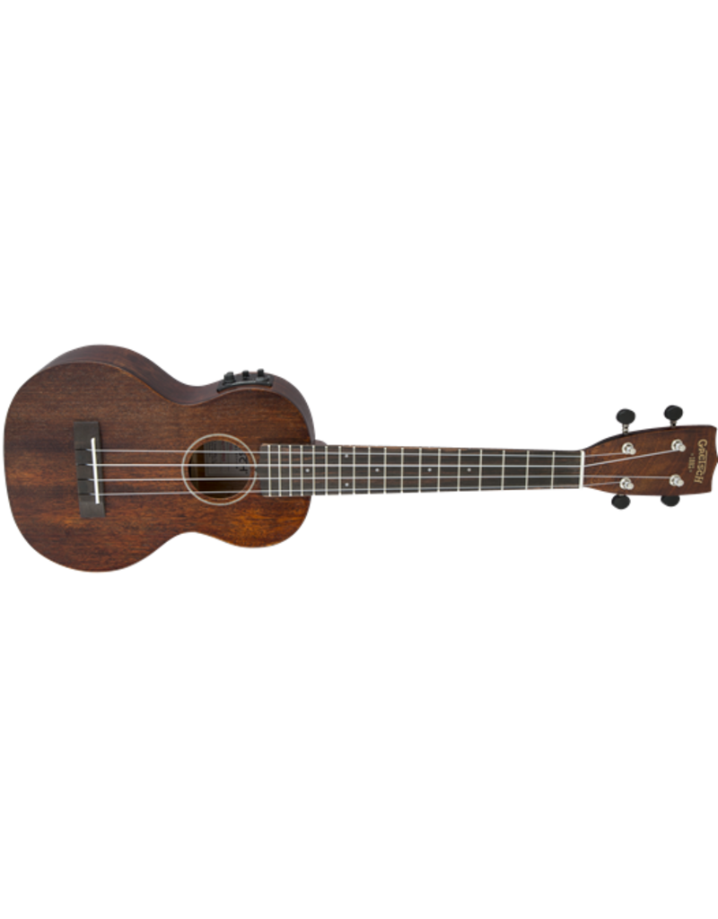 Gretsch G9110-L A.E. Concert Long-Neck Ukulele with Gig Bag, Ovangkol Fingerboard, Fishman Kula Pickup, Vintage Mahogany Stain