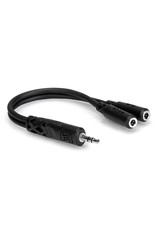 Hosa Y Cable 3.5 mm TRS to Dual 3.5 mm TRSF Ideal for duplicating Stereo signal.