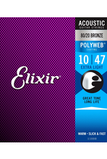 Elixir 10-47 Polyweb 80/20 Acoustic Extra Light  Elixir 11000