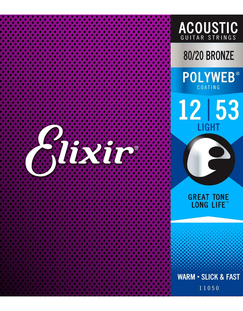 Elixir 12-53 Polyweb 80/20 Acoustic Light Elixir 11050