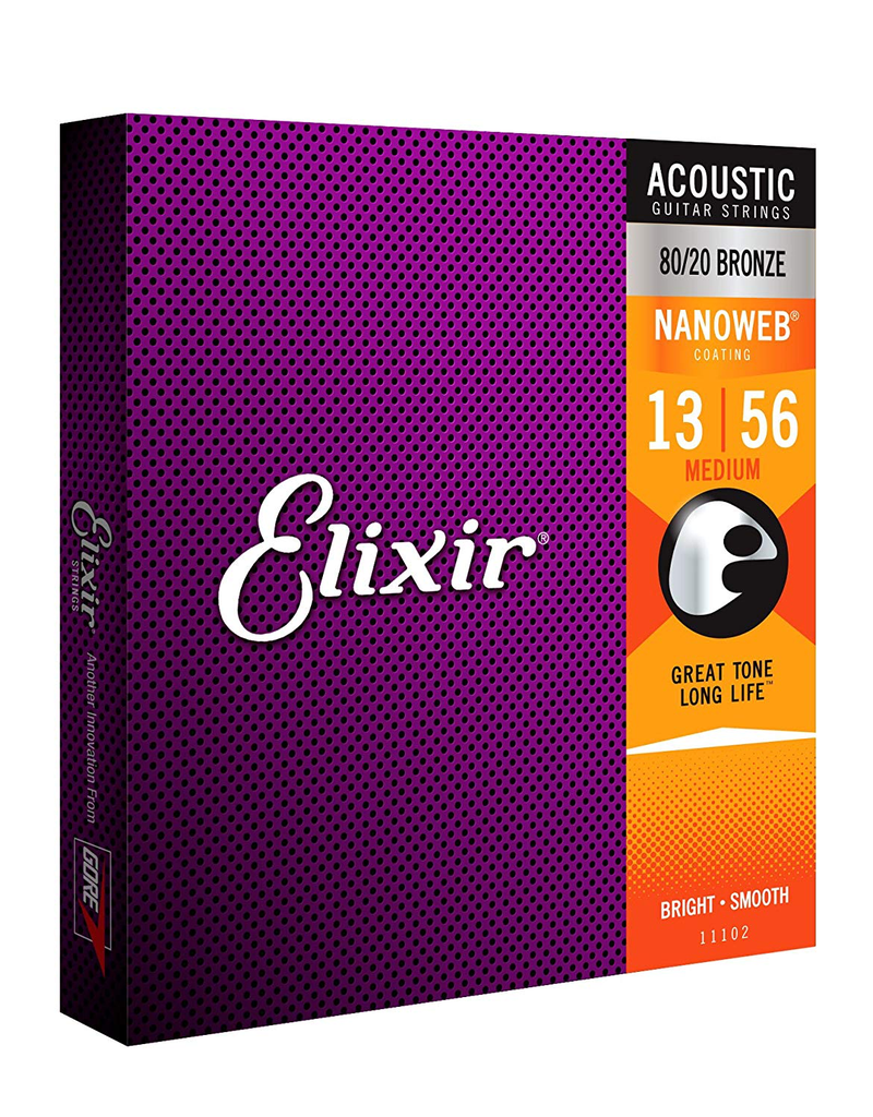 Elixir 11102: Acoustic Nano Medium 13-56