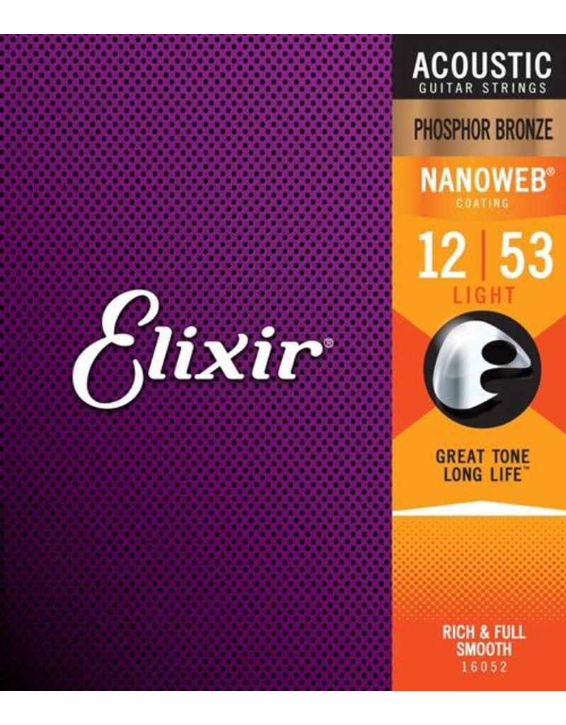 Elixir 13-56 Nanoweb Phosphor Bronze Acoustic Medium Elixir 16102