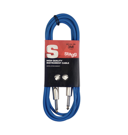 Stagg S Series Instrument cable, Jack/Jack, 3 m (10")