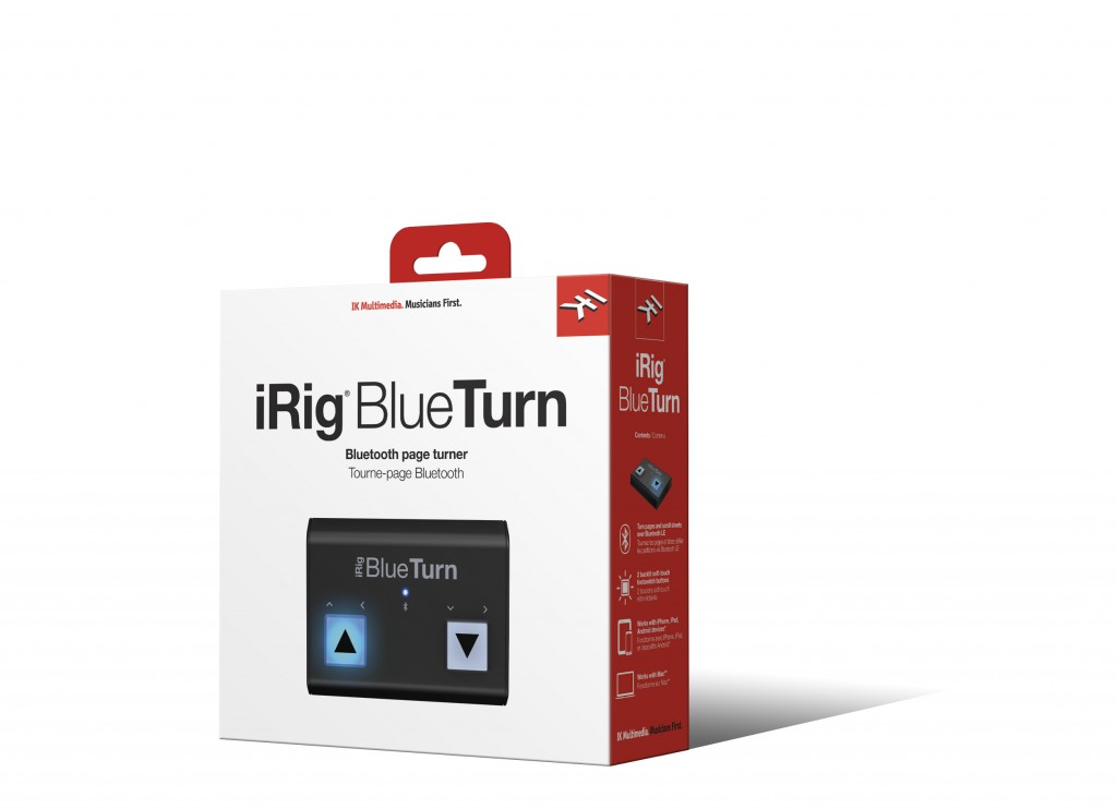 iRig BlueTurn Bluetoothリモコン IK Multimedia iRig BlueTurn Bluetooth Page Turner | Sweetwater