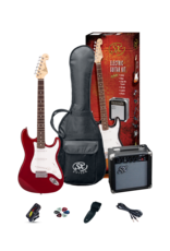 SX 4/4 Guitar Package - Candy Apple Red + SX10 amp
