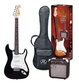 SX 3/4 Electric Guitar Kit, Black