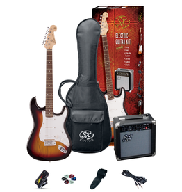 SX ¾ Essex Guitar Package - Sunburst + SX10 amp